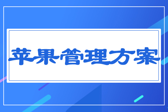 蘋(píng)果管理方案