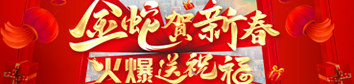 金蛇賀新春，火爆送祝福！